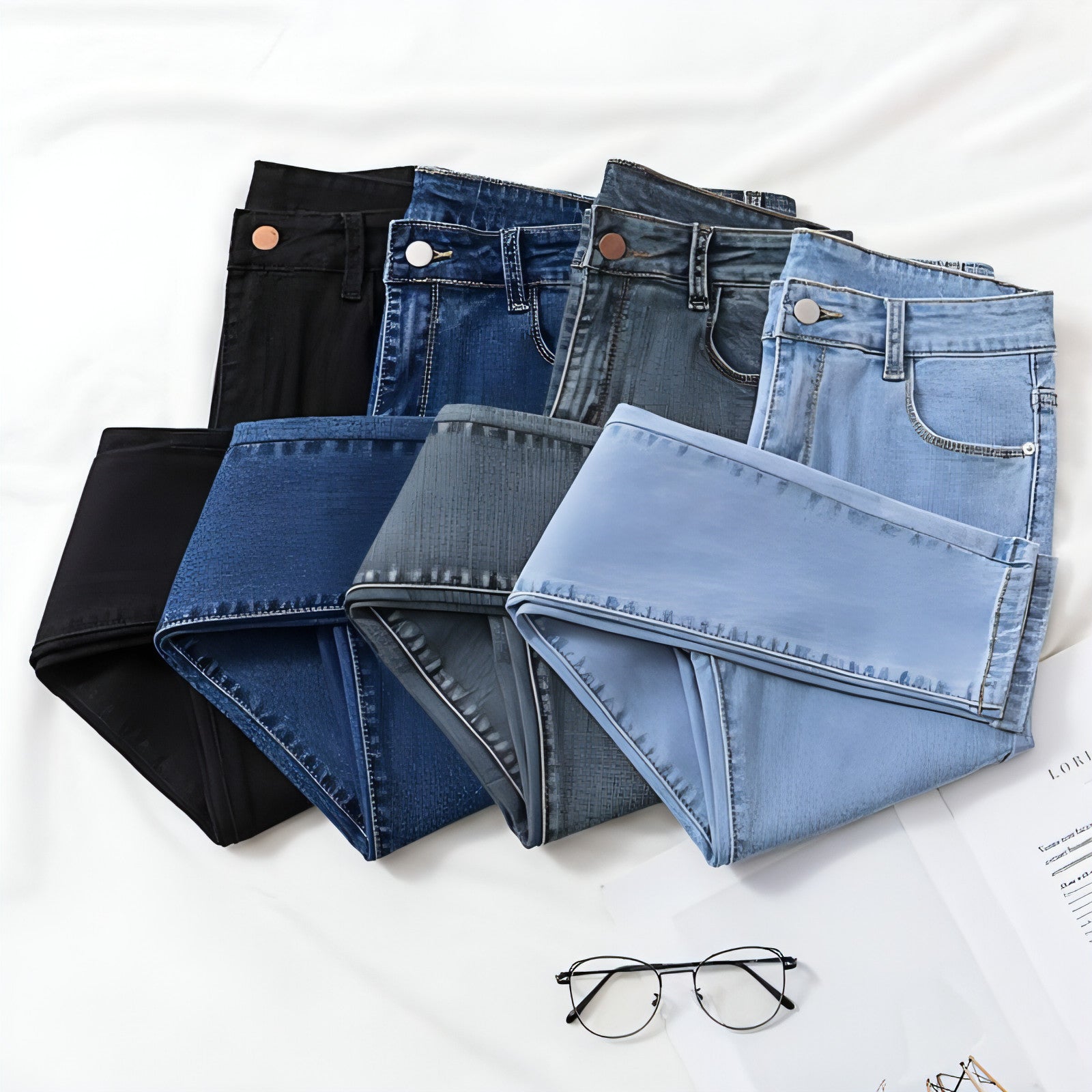 DenimDare™ Women 's Jeans Skinny Plus Size Pants