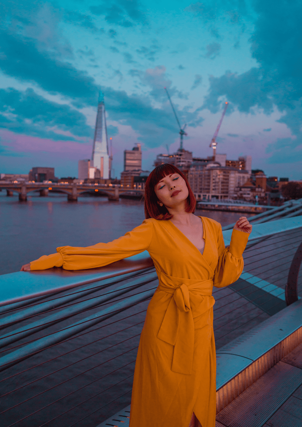 Mustard Wrap Maxi Dress