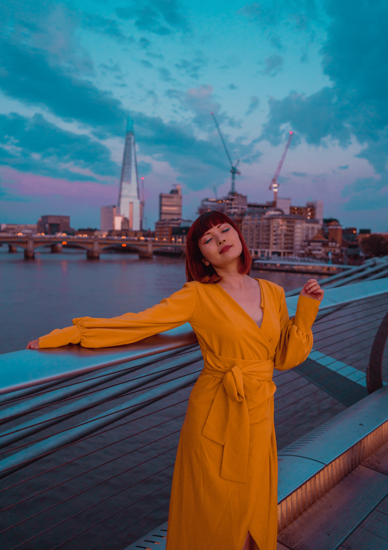 Mustard Wrap Maxi Dress