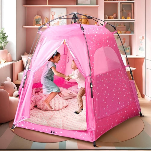 Kids Pop Up Play Tent 78x66 Inch Princess Castle Playhouse