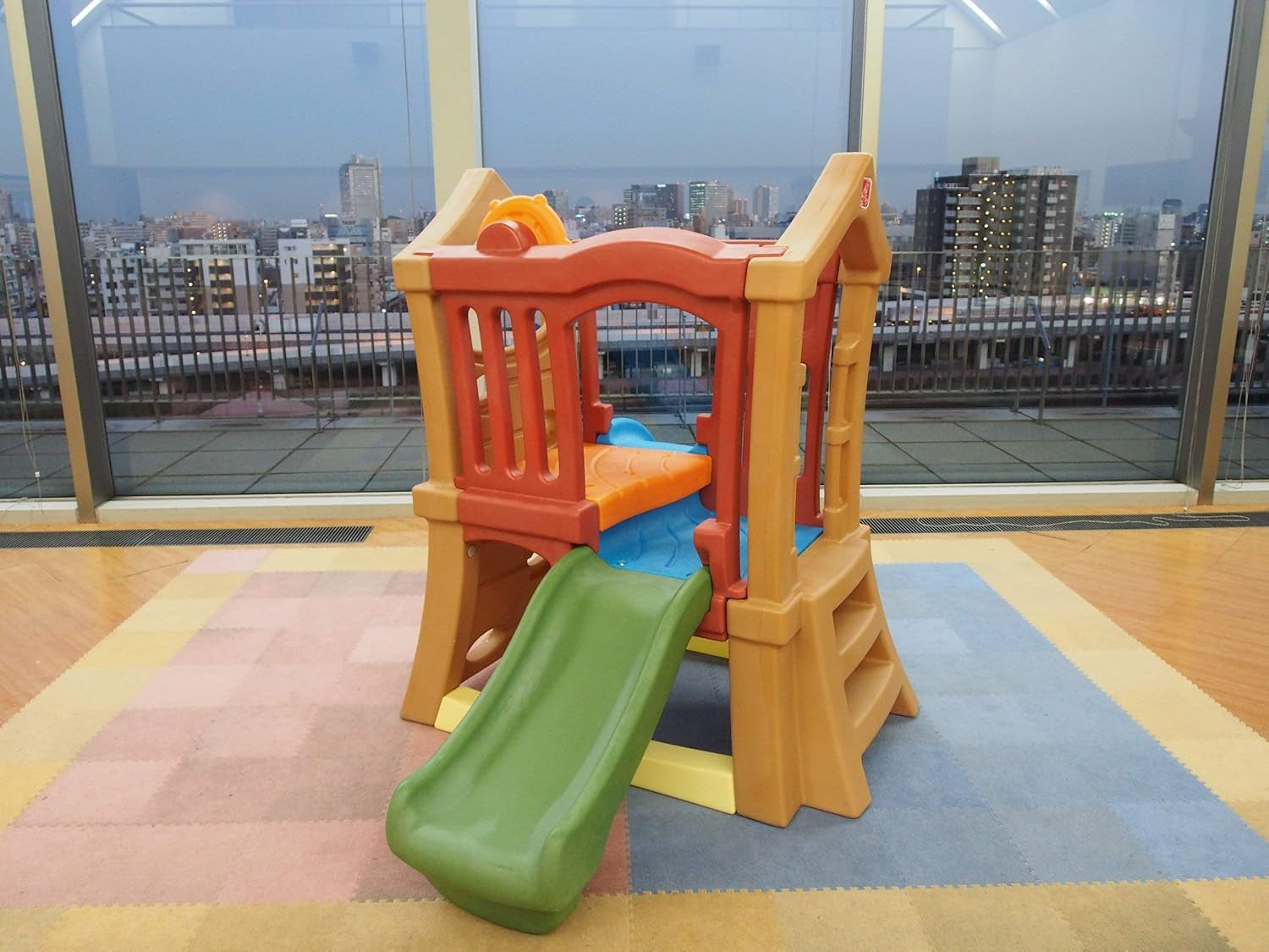 Play Up Double Slide Climber Outdoor Playset For Toddlers Ages 2 To 6