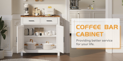 Modern farmhouse kitchen storage cabinet by Start2Finish with 2 drawers and 2 doors, featuring a sleek, functional design.