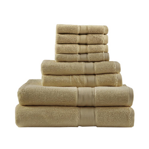100% Cotton 8 Piece Antimicrobial Towel Set