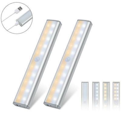 Salmon Lucky Let There Be Light 20 Motion LED Lights with rechargeable battery, compact tech accessory for illumination.