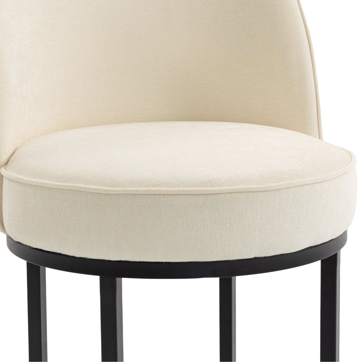 Modern barrel upholstered accent bar stool with backrest by Start2Finish, featuring stylish design and comfortable seating for home bars.