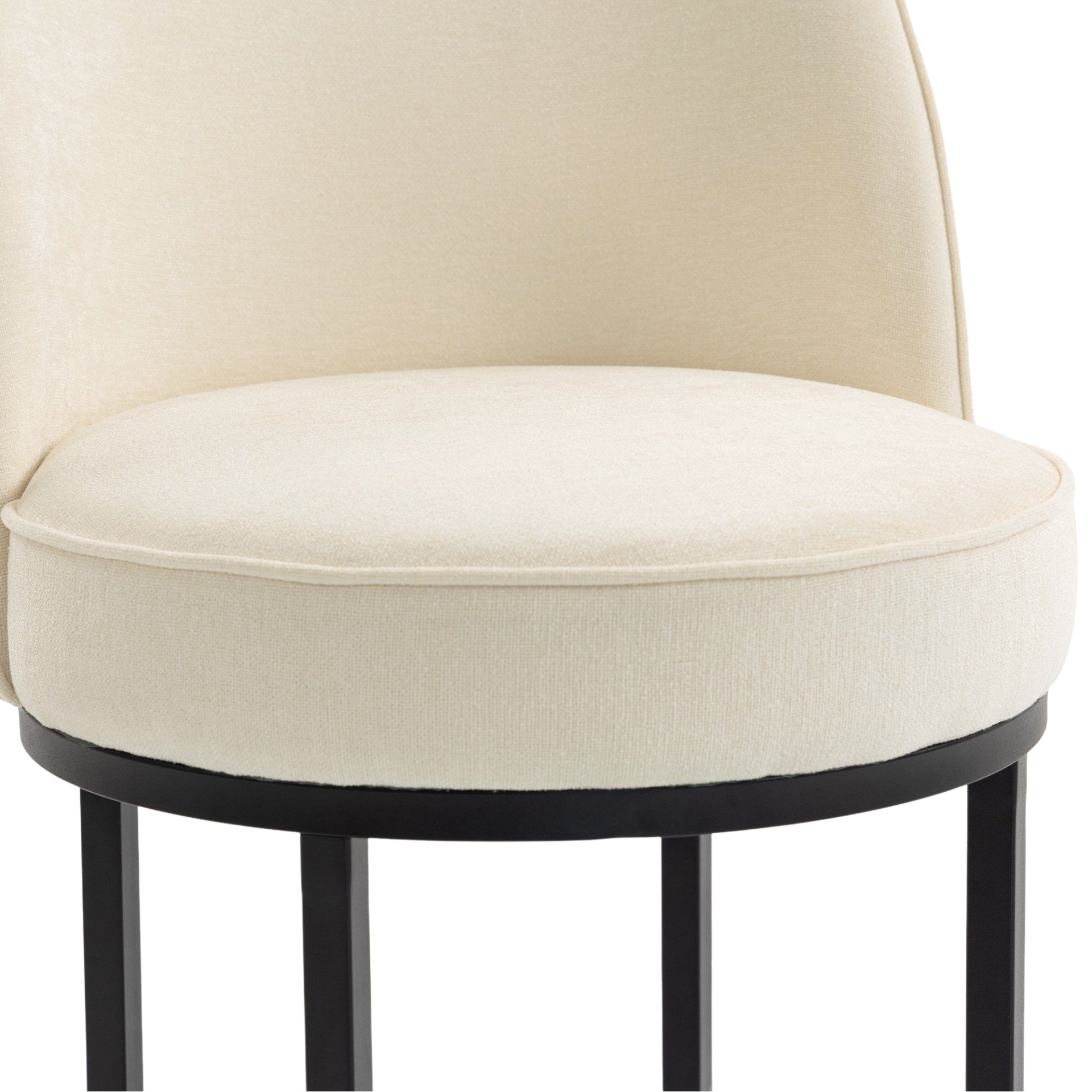 Modern barrel upholstered accent bar stool with backrest by Start2Finish, featuring stylish design and comfortable seating for home bars.