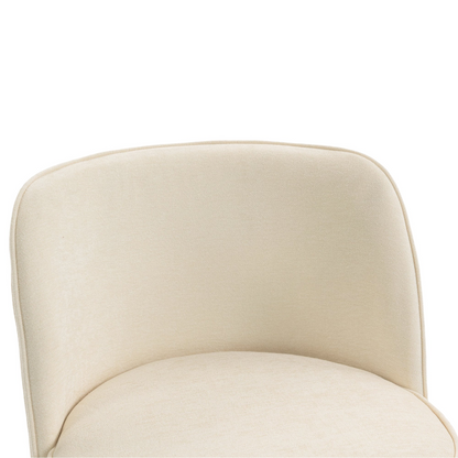Modern barrel upholstered accent bar stool with backrest by Start2Finish, featuring stylish home seating and plush fabric upholstery.