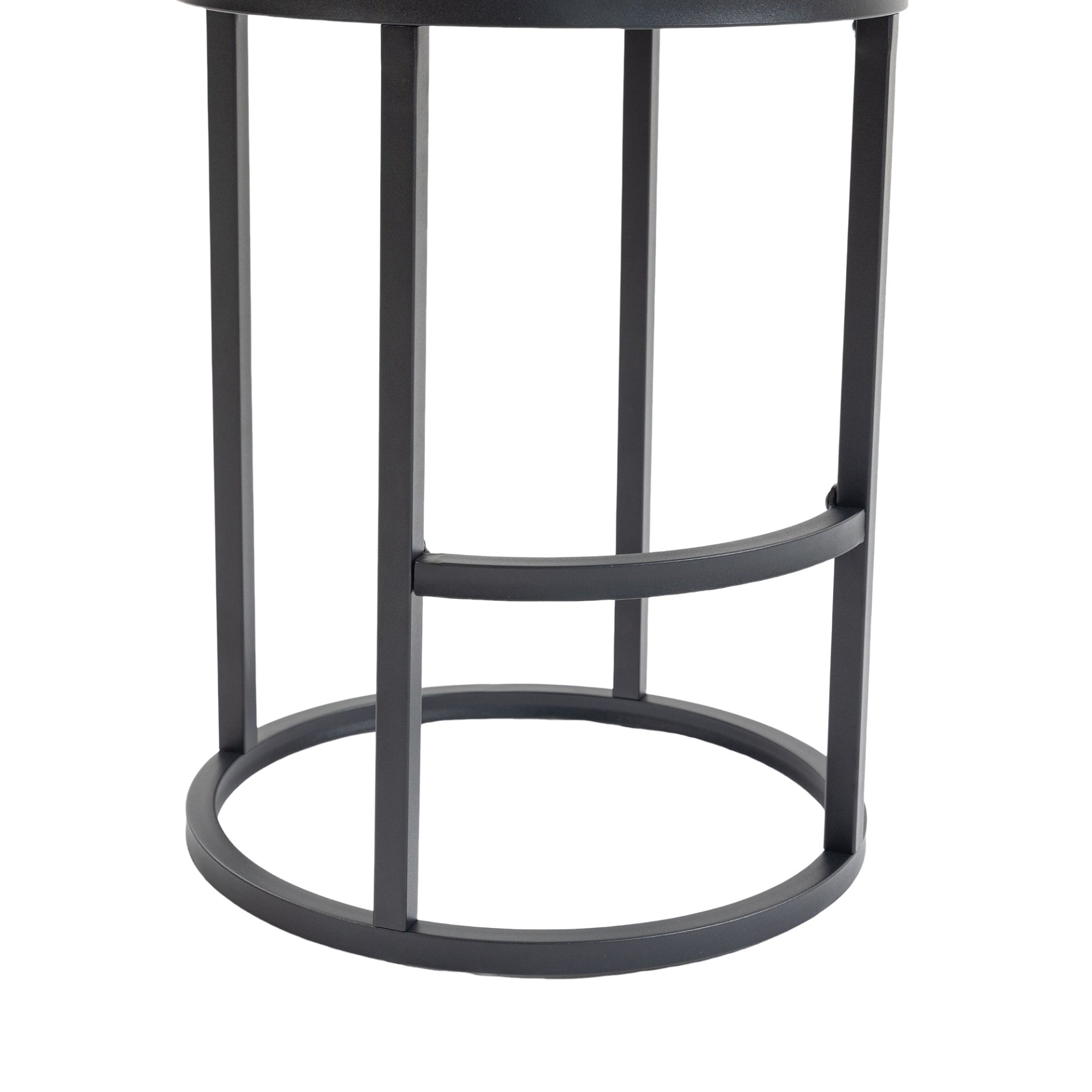Modern Barrel Upholstered Accent Bar Stools with backrest, stylish home seating by Start2Finish, shown in a contemporary setting.