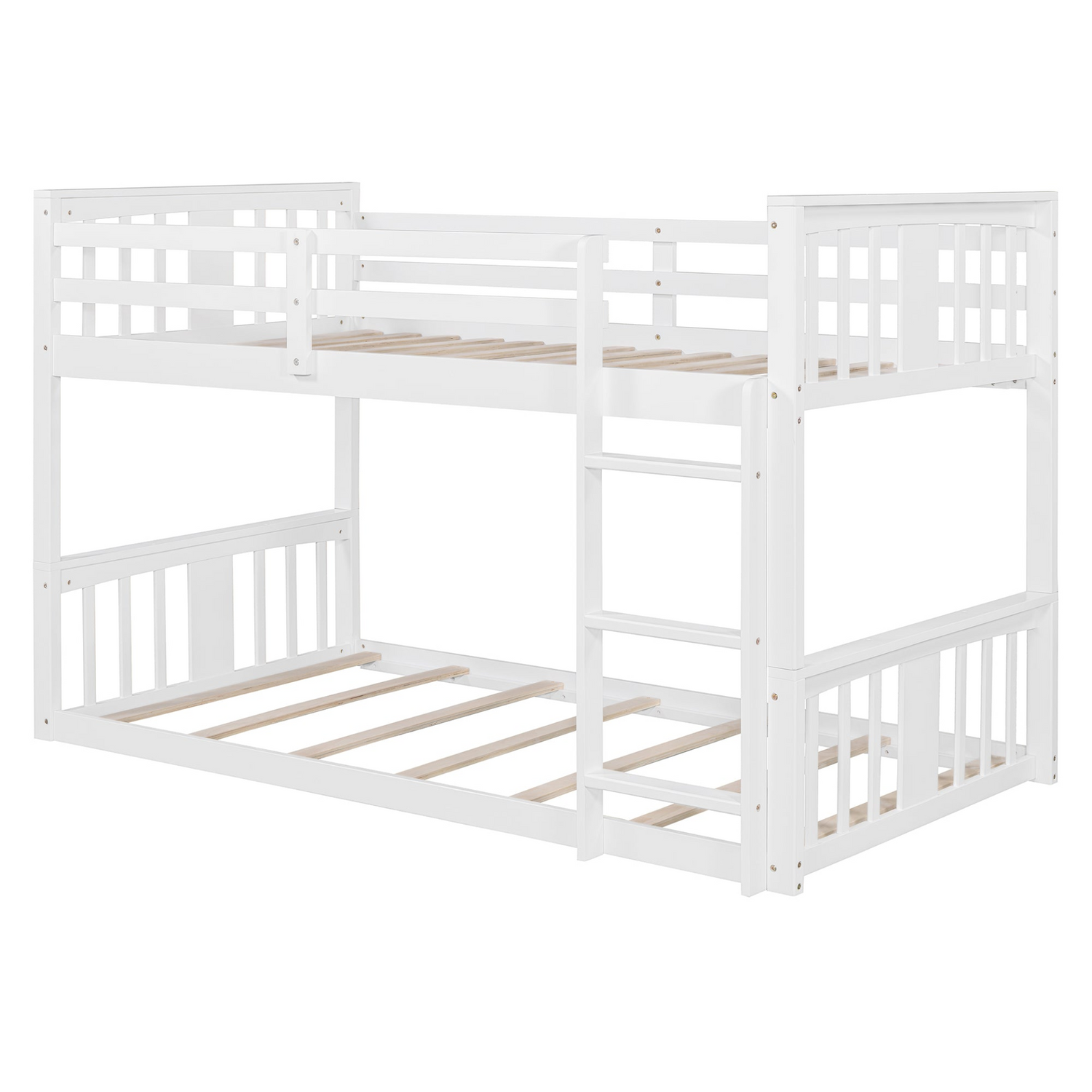 Start2Finish twin over twin bunk bed with ladder, featuring a modern space-saving design and durable construction.