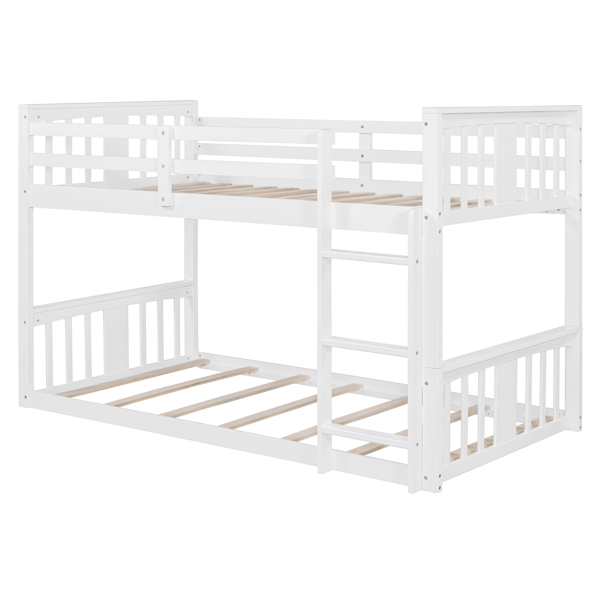 Start2Finish twin over twin bunk bed with ladder, featuring a modern space-saving design and durable construction.