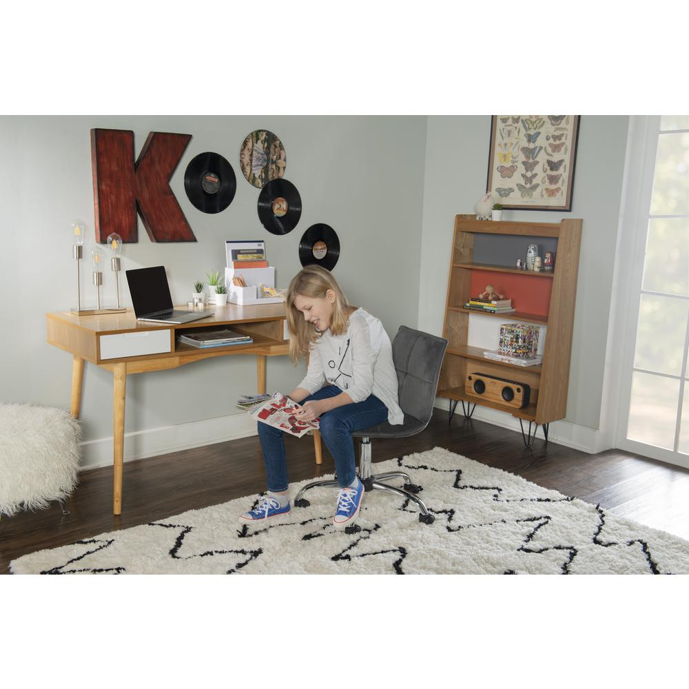 Start2Finish Perry Desk with a modern wooden surface and metal legs, ideal for home or office workspace.