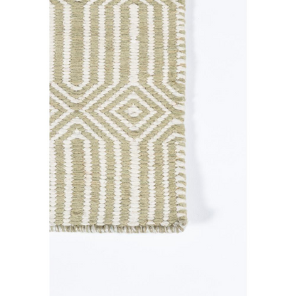 Start2Finish contemporary green rectangle area rug, 5&