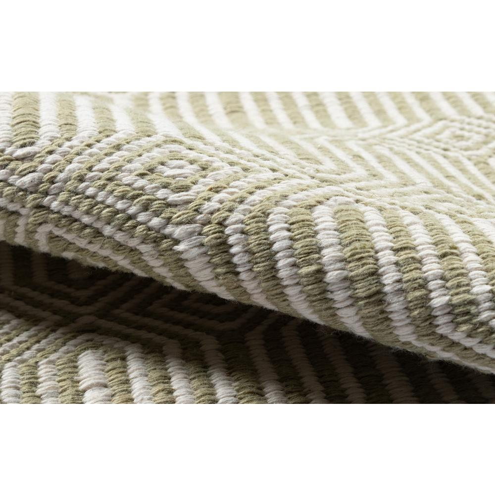 Start2Finish green contemporary rectangle area rug, 5&