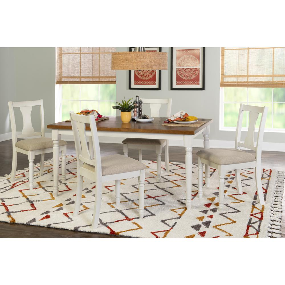 Willow brown and white 5-piece bed set from Start2Finish, including comforter, pillow shams, and decorative pillows.