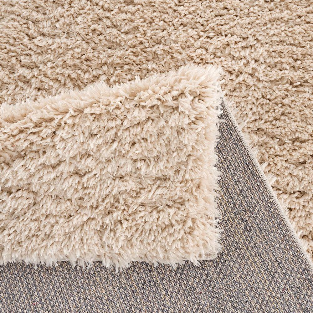 Start2Finish super soft polyester shag area rug with plush, thick pile in a neutral color, ideal for cozy living spaces.
