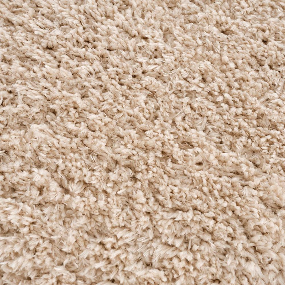 Start2Finish super soft polyester shag area rug with plush, high-pile texture in neutral tones for cozy home decor.