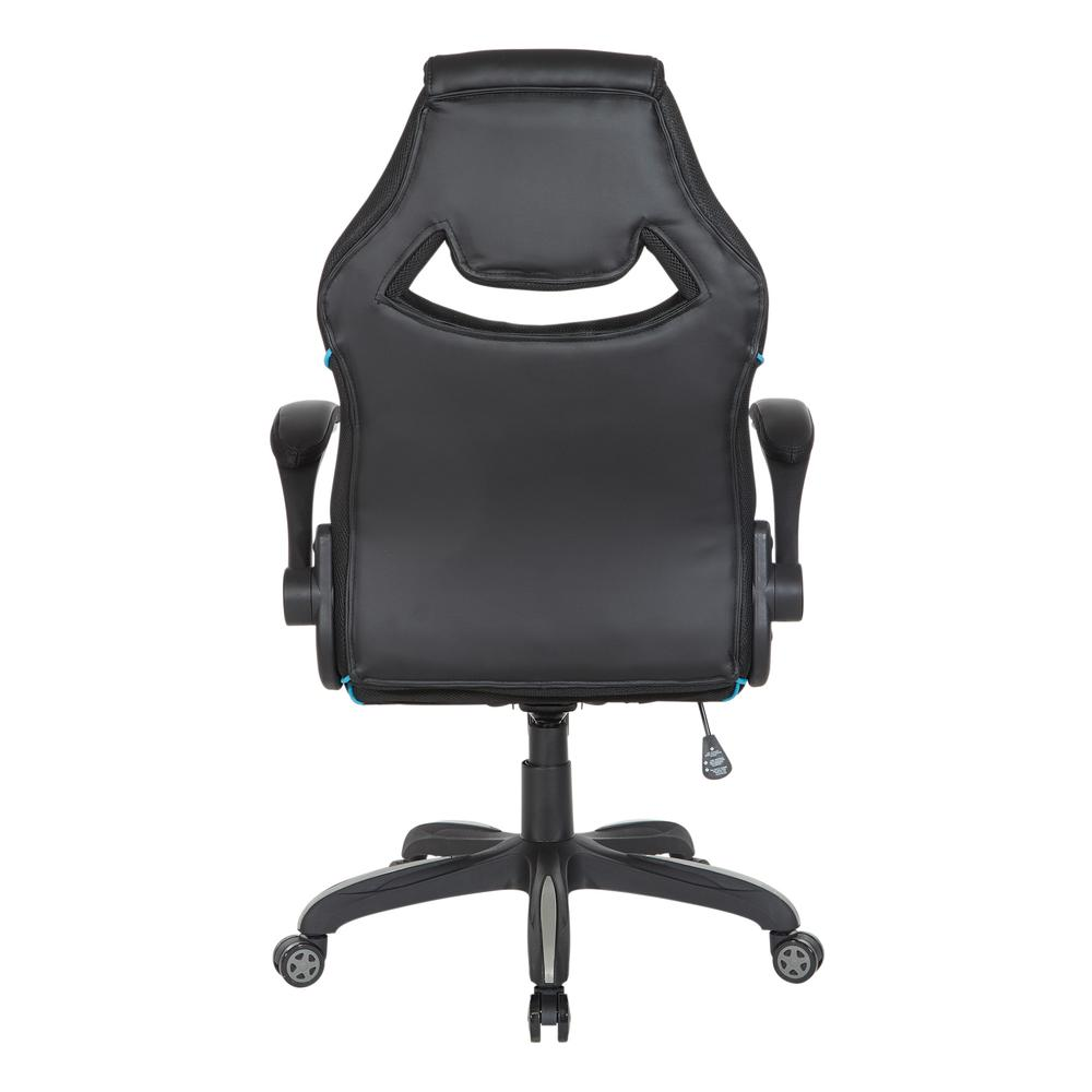 Blue Xeno Gaming Chair by Start2Finish in faux leather with ergonomic design and adjustable features.