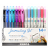 Start2Finish Zebra journaling set with Mildliner highlighters and Sarasa Clip gel pens, featuring 1mm chisel tips and multi-color ink.