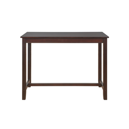 Start2Finish Claridge 36-inch walnut counter height pub table with a sleek, modern design and sturdy wooden construction.