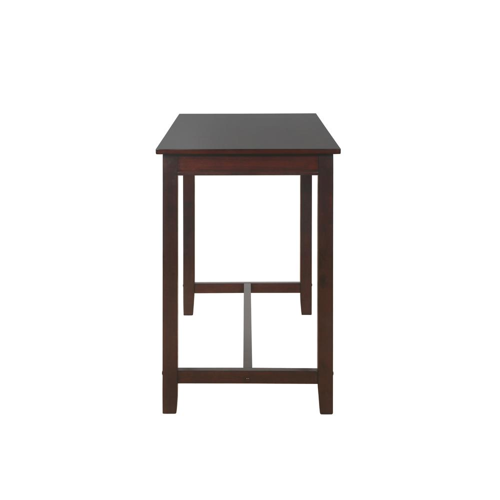 Start2Finish Claridge 36-inch walnut counter height pub table with a sturdy wooden top and sleek modern design.