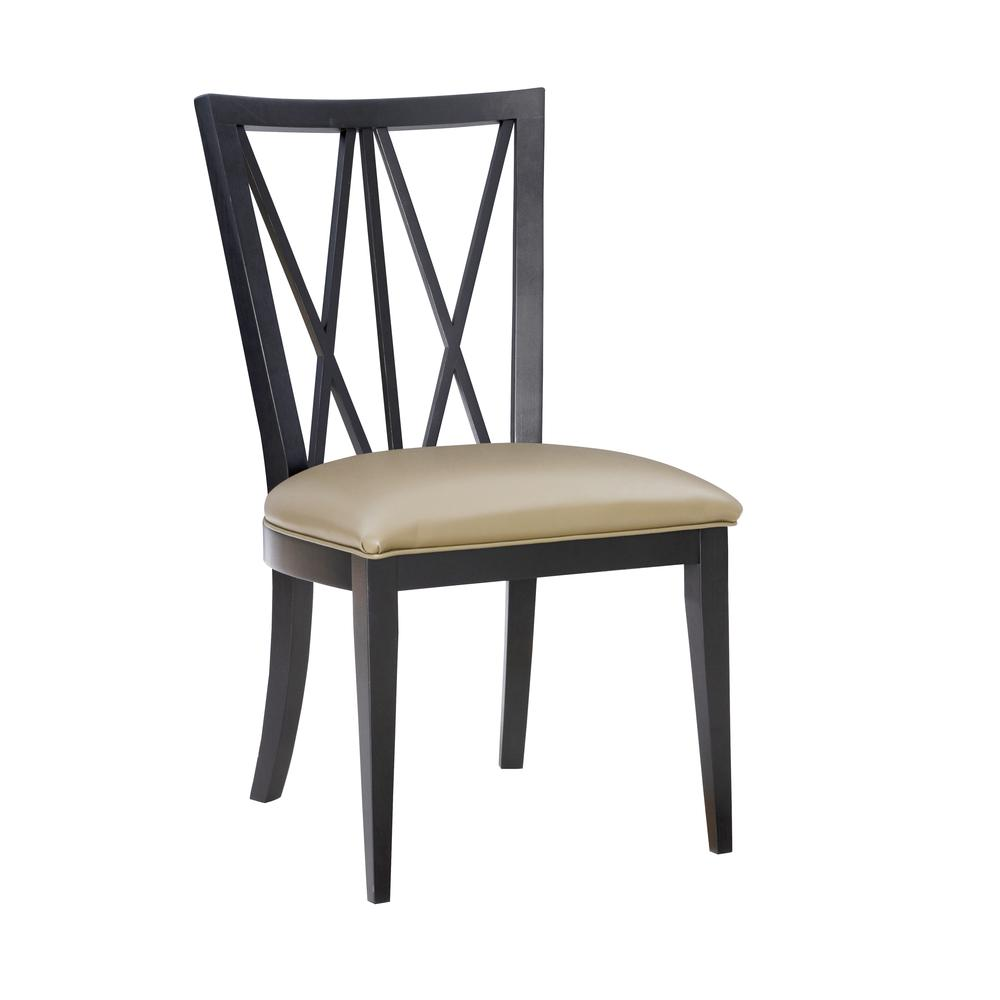 Black Bailey Chair by Start2Finish with sleek design and cushioned seat, shown from a front angle in the image.
