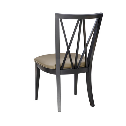 Black Bailey Chair by Start2Finish with a modern design, featuring a cushioned seat and sleek frame in the image.