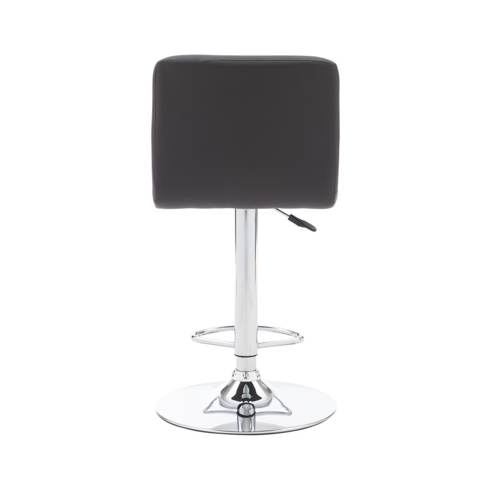 Start2Finish Clayton Barstool in chocolate color with a sleek wooden seat and metal frame, ideal for modern kitchen or bar area.