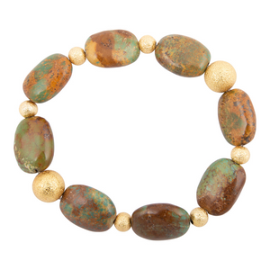 Patagonia Genuine Green Turquoise Nugget Bracelet