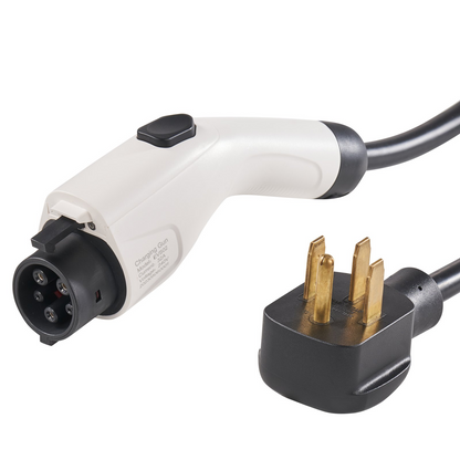 Start2Finish VEVOR Level 2 Portable EV Charger with 28 ft cable, 32 Amp, 240V, NEMA 14-50P plug, adjustable current.