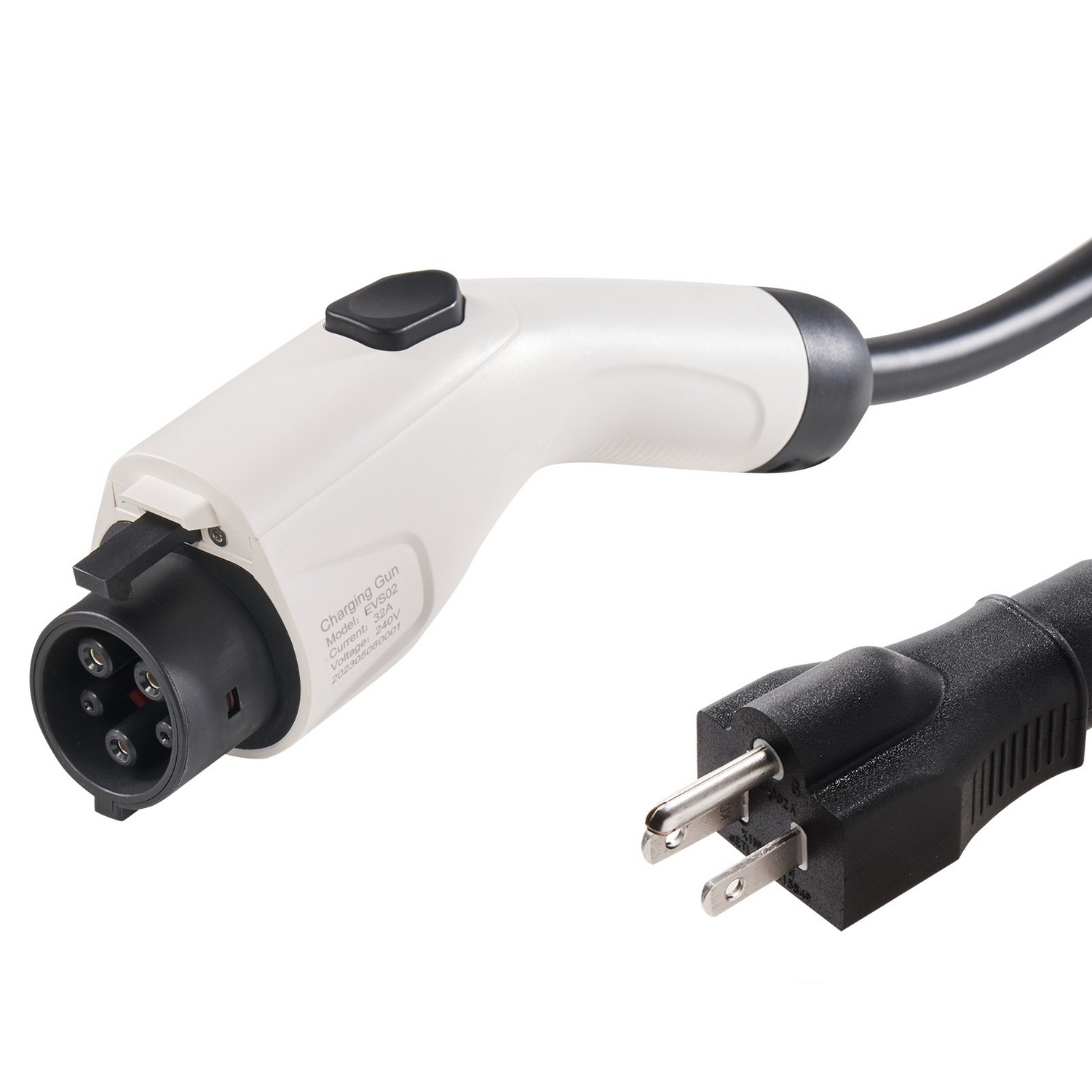 Start2Finish VEVOR Level 1+2 portable EV charger with 28-foot cable, NEMA 6-20P plug, for SAE J1772 electric vehicles