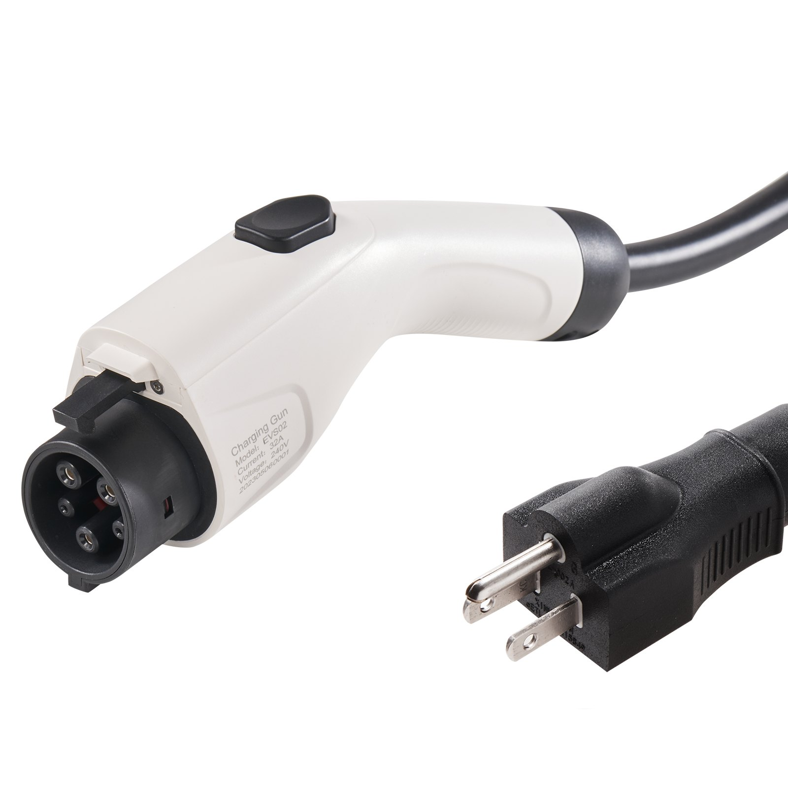 Start2Finish VEVOR Level 1+2 portable EV charger with 28-foot cable, NEMA 6-20P plug, for SAE J1772 electric vehicles