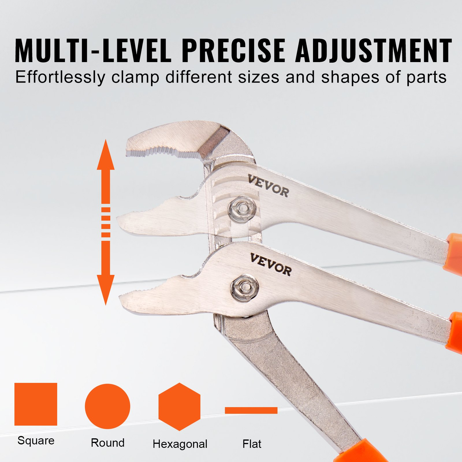 Start2Finish VEVOR 3-piece groove joint pliers set with 12, 10, 8-inch heat-treated high carbon steel adjustable water pump pliers.