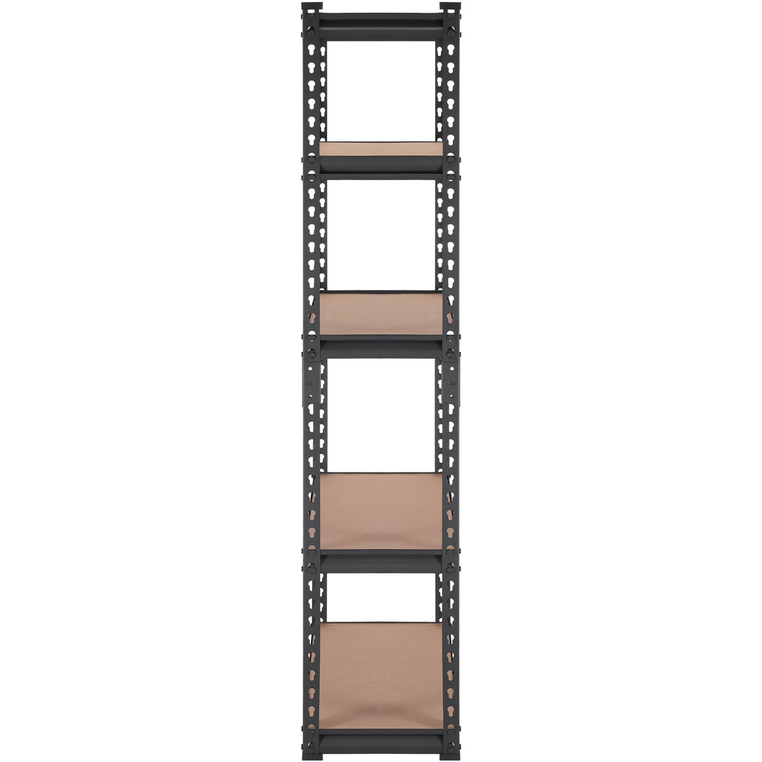 Start2Finish VEVOR 5-Tier adjustable heavy-duty metal shelving unit in black, 30" L x 12" W x 60" H for garage or pantry storage