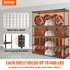 Start2Finish VEVOR 5-tier heavy-duty black metal storage shelving unit with adjustable shelves, 2000 lbs capacity, for garage or pantry.