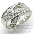 34114 High-Polished 925 Sterling Silver Ring with