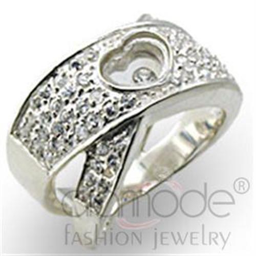 34114 High-Polished 925 Sterling Silver Ring with