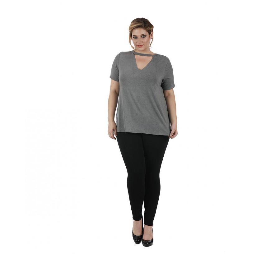 Curvy Plus Size Pant Elastic Waist and Tapered Leg 3535325C