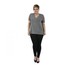 Curvy Plus Size Pant Elastic Waist and Tapered Leg 3535325C