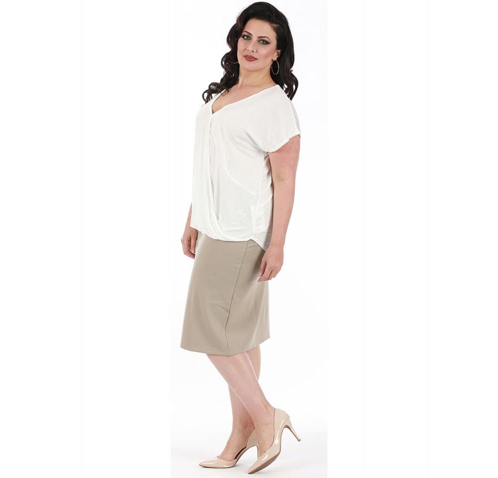 InstantFigure Curvy Plus Size Short Pencil Skirt 168024C