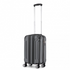 Start2Finish Kono 19-inch grey ABS lightweight hard shell cabin suitcase with built-in handle and wheels for travel.