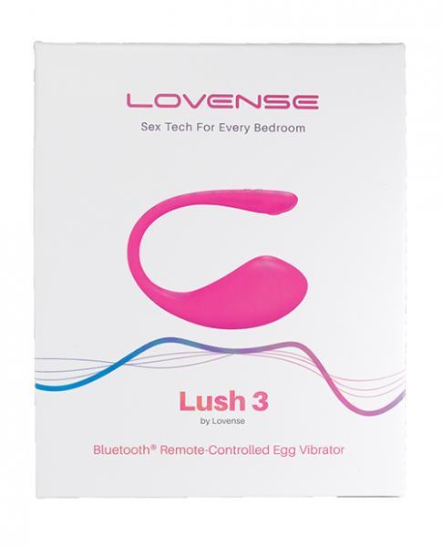 Lovense Lush 3 vibratory anal toy with remote control, black silicone, compact design, and adjustable settings.