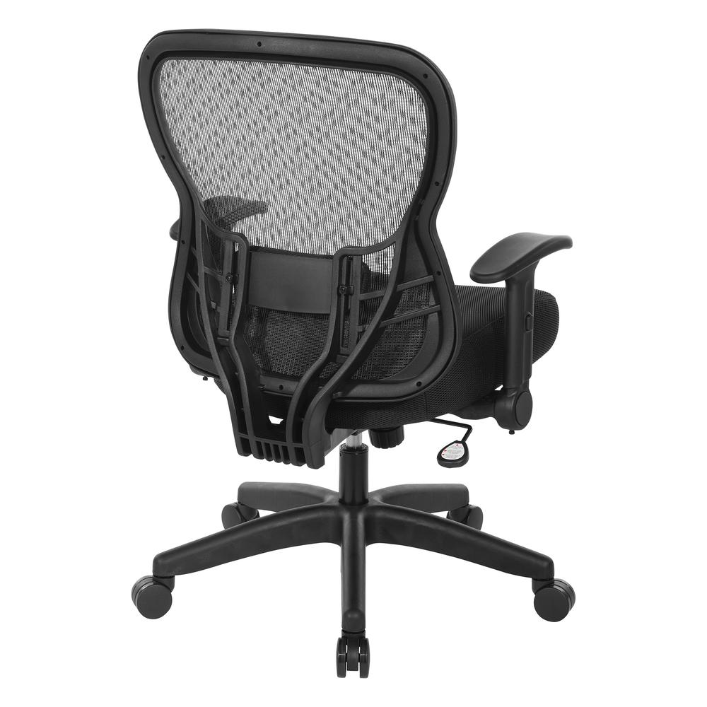 Start2Finish Deluxe R2 SpaceGrid Back Office Chair with ergonomic design and adjustable features, shown from a side angle.