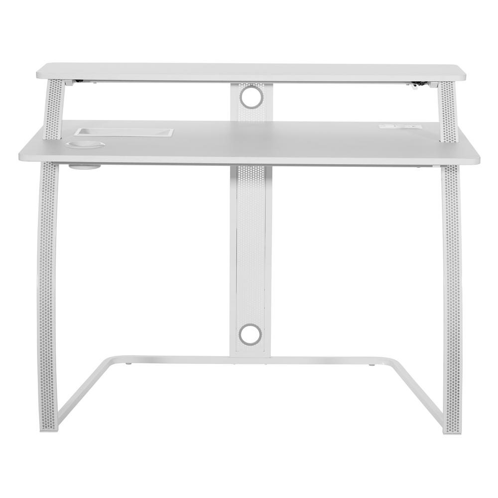 Start2Finish Code30 Battlestation gaming desk with spacious surface, sturdy metal frame, and sleek design for gaming and work setups.
