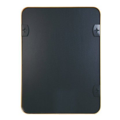 Rectangular metal frame wall mirror by Start2Finish, suitable for bathroom vanity, bedroom, or entryway decor, with reflective glass.