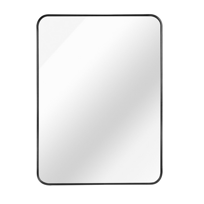 Rectangular metal frame wall mirror by Start2Finish, ideal for bathroom vanity, bedroom, or entryway decor.
