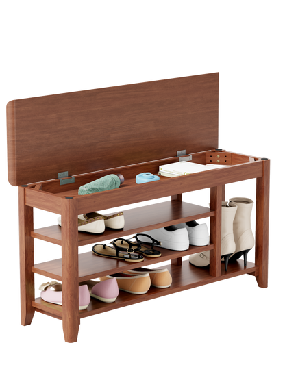 Full-length rotating mirror with coat rack, solid walnut wood, adjustable sizes, ideal for bedroom, entryway, or dressing area.