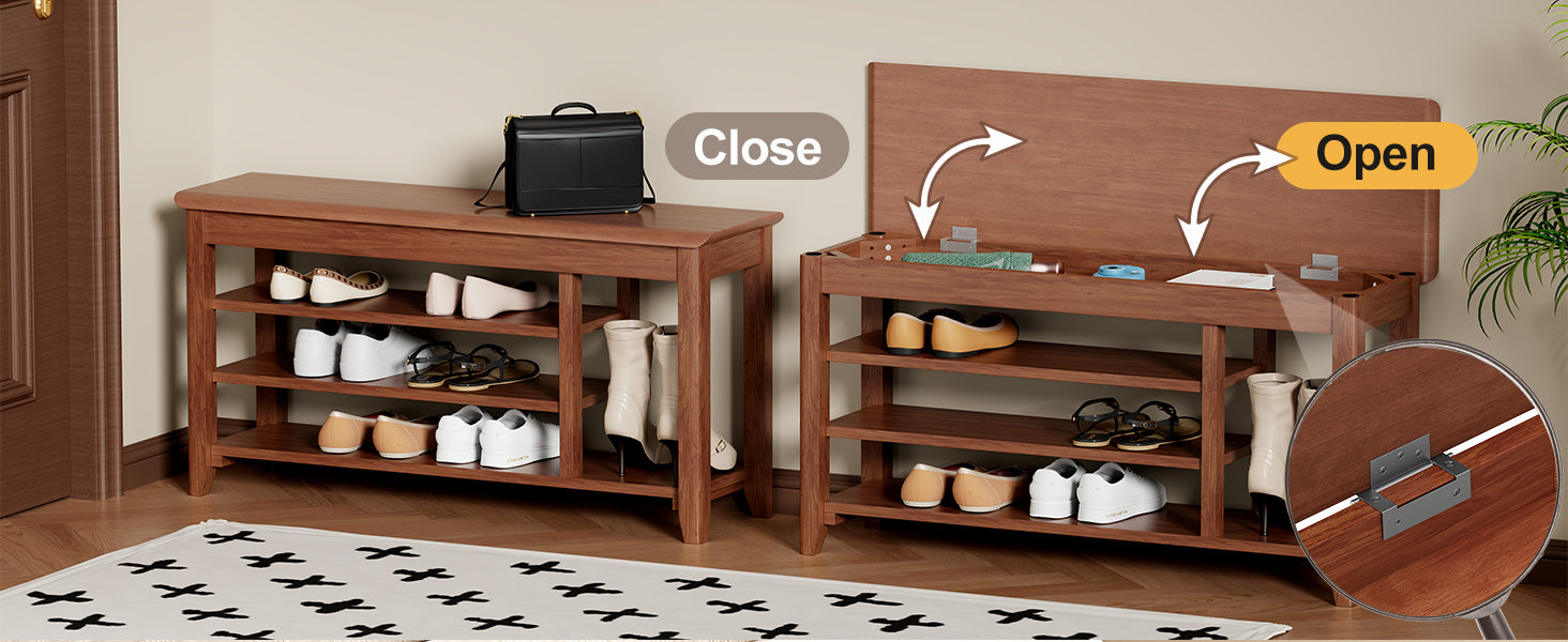 Start2Finish rotating full-length mirror with coat rack, solid walnut wood, adjustable sizes, suitable for bedroom or entryway.