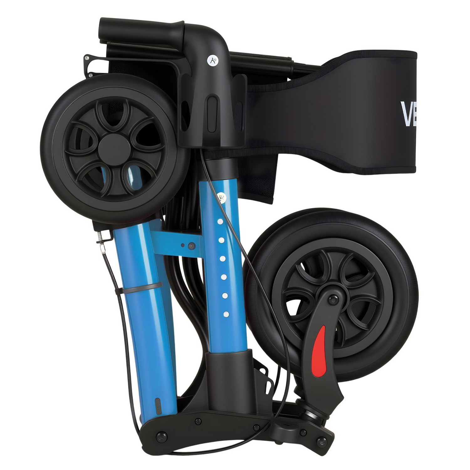 Start2Finish VEVOR rollator walker with seat, lightweight aluminum, adjustable handles, PU wheels, cup and cane holder for seniors.