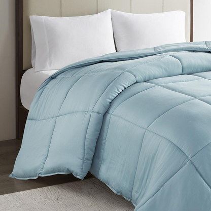 Start2Finish 300 thread count cotton shell luxury down alternative comforter, soft and plush bedding for comfortable sleep.