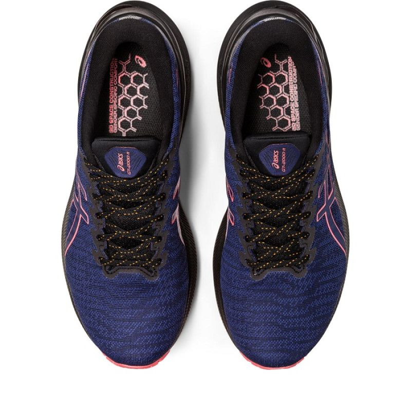 Asics GT 2000 11 GTX W running shoes in grey and black with waterproof GORE-TEX material, designed for comfort and durability.